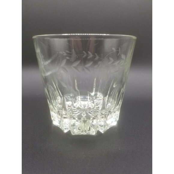 Princess House Heritage Pattern Glass Ice Bucket and Tongs - Picture 5 of 11